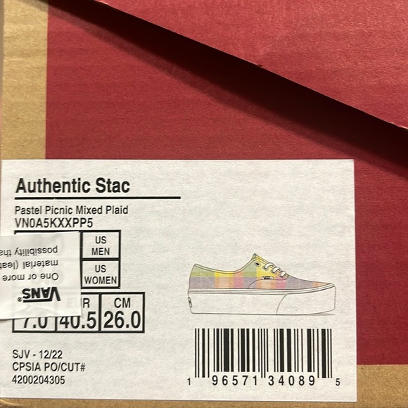 Vans WMNS Authentic Stacked
Pastel Picnic Mixed Plaid
VN0A5KXXPPS
Platfo… - Picture 16 of 16